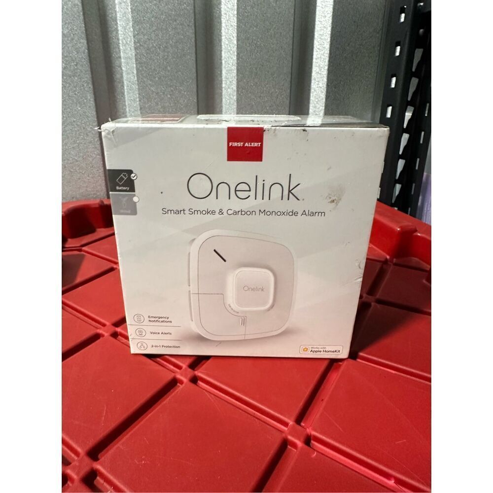First Alert 1042136 Onelink Carbon Monoxide Alarm, 85 dB, Photoelectric Sensor,